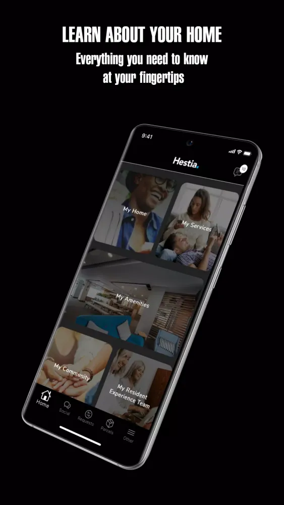 Hestia Resident App Screenshots