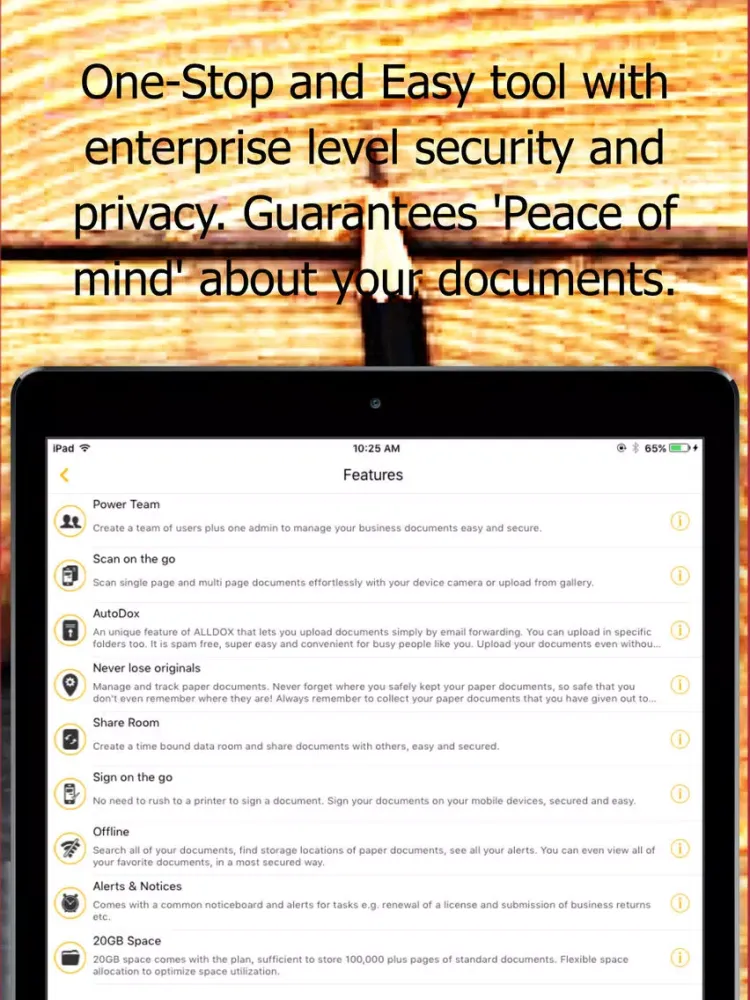 ALLDOX BUSINESS - DOCUMENTS iPad 应用截图