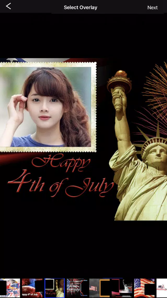 Camera Selfie - Independence Day USA Frames Screenshots