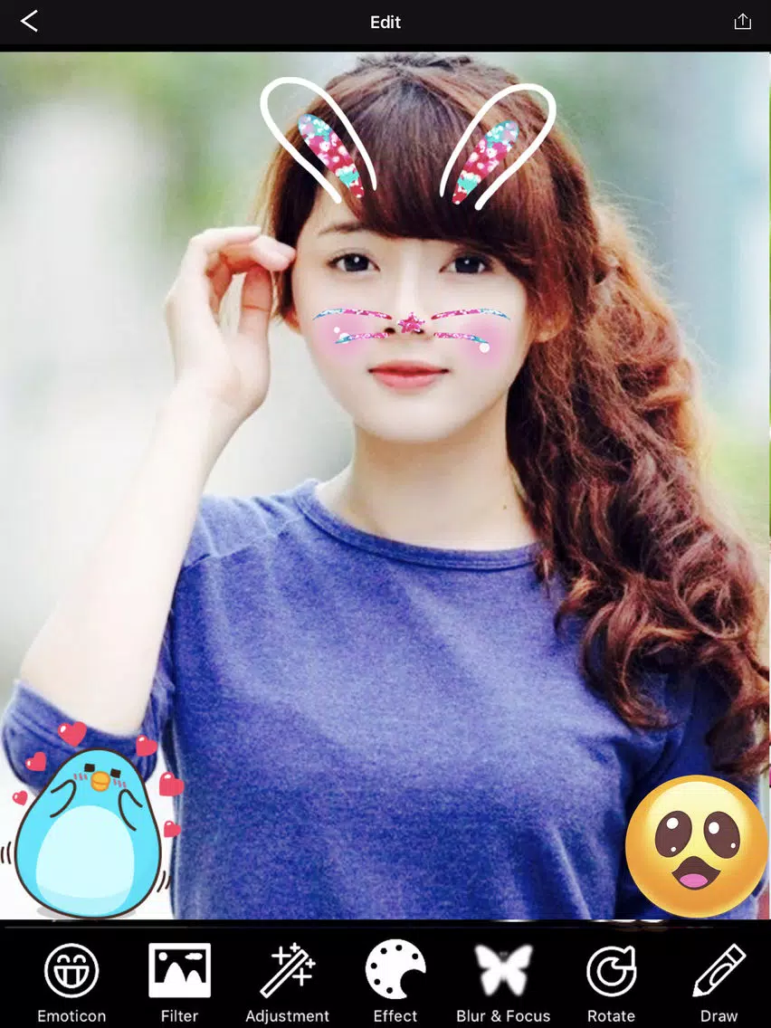 ภาพหน้าจอของ Candy Camera - Beauty Frames iPad 