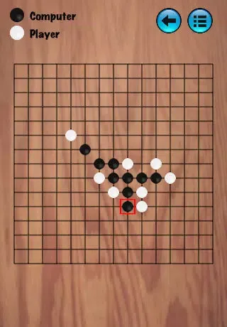 Tangkapan skrin Simply Gomoku