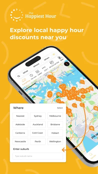 Ảnh chụp màn hình của The Happiest Hour: Pub Finder