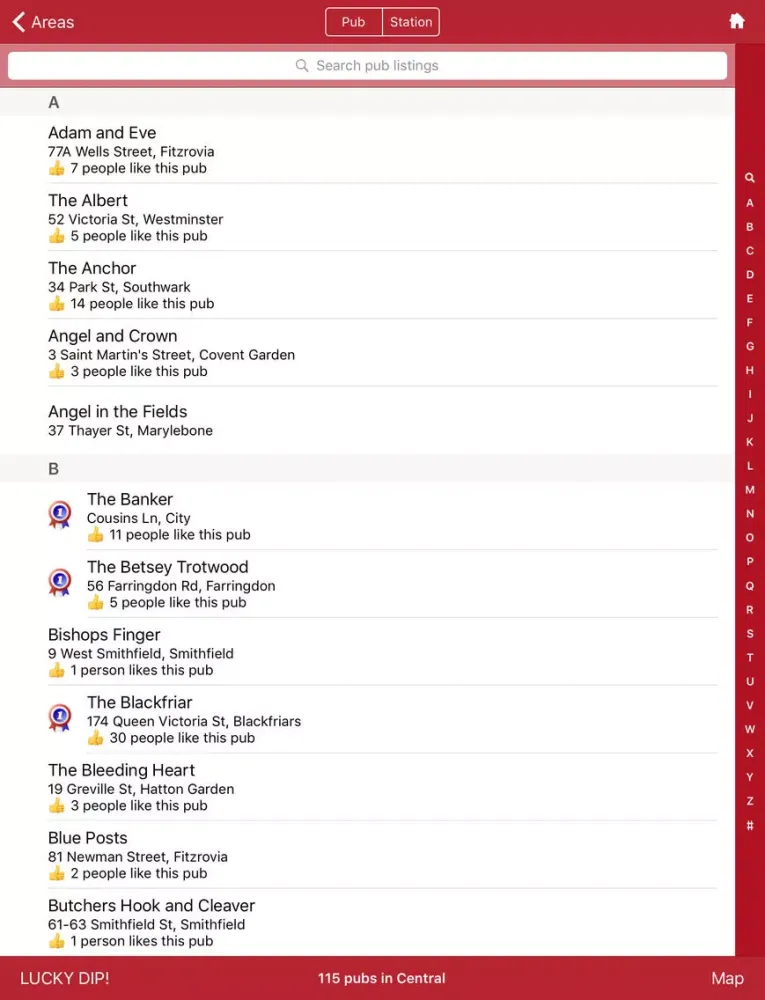 صور Best London Pubs iPad 