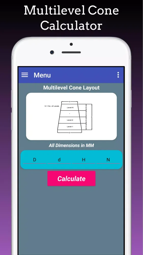 Capturas de tela do Cones Calculators : Frustum, E
