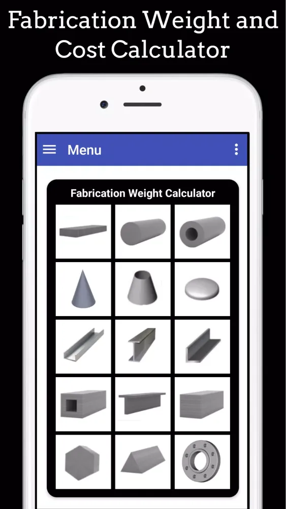 Fabrication Weight & Cost Calc سکرین شاٹس