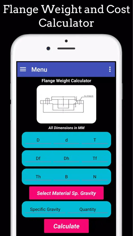 Fabrication Weight & Cost Calc سکرین شاٹس
