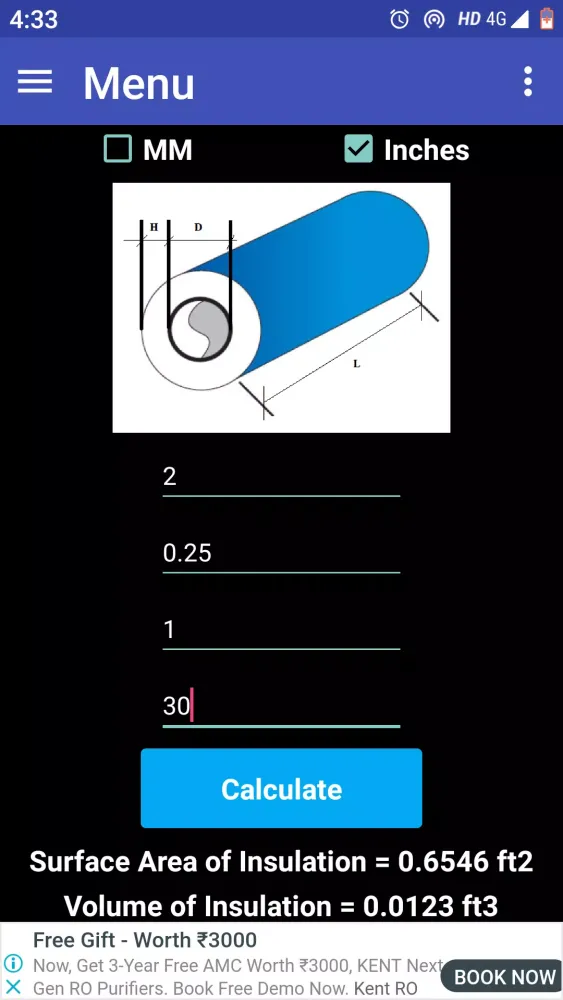 Piping Insulation Screenshots