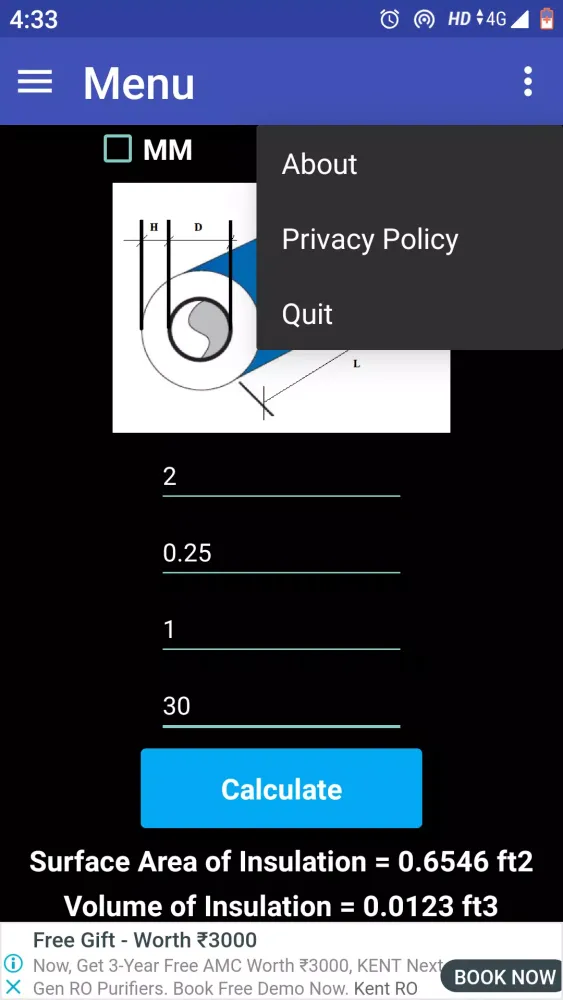 Piping Insulation Screenshots