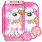 Pink White Kawaii Puppy Theme