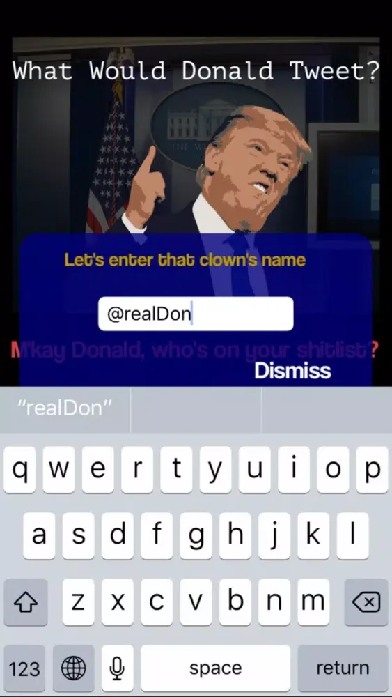 Tangkapan skrin WWDT - What would Donald Tweet?
