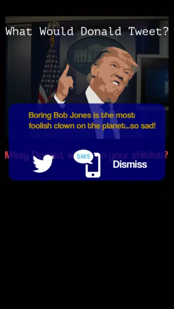 Tangkapan skrin WWDT - What would Donald Tweet?