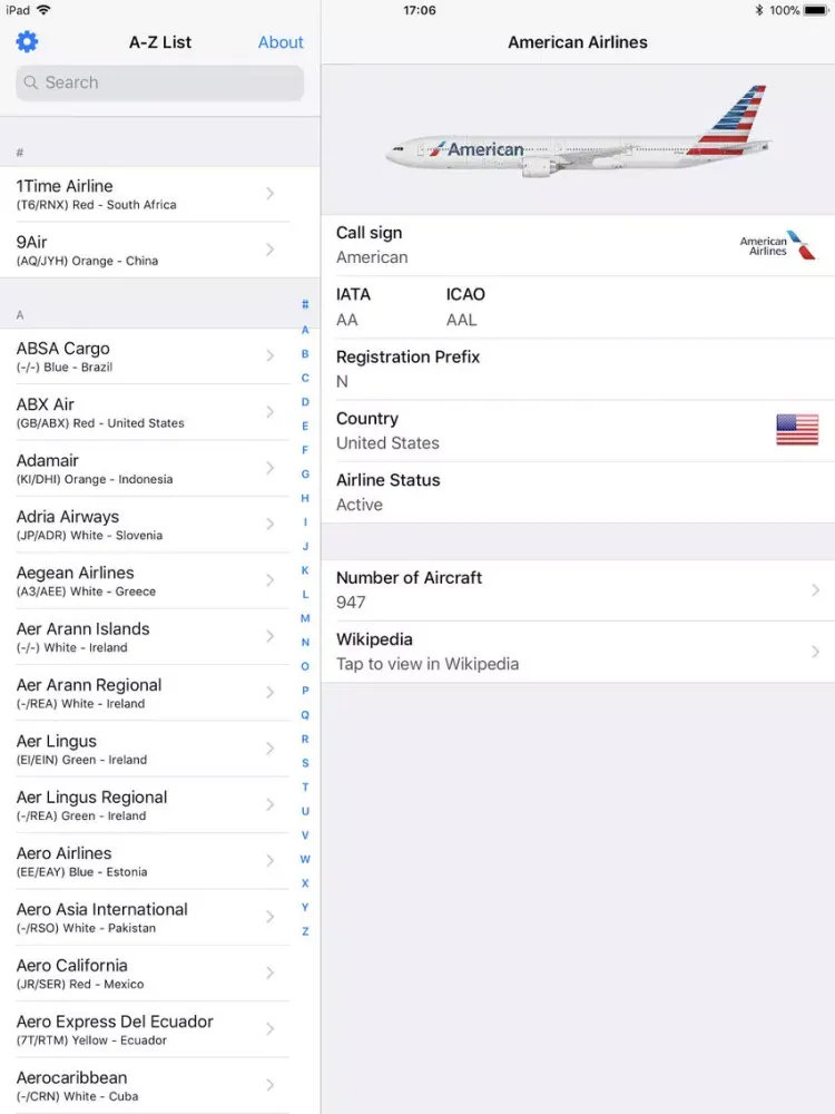 صور Airline Finder iPad 
