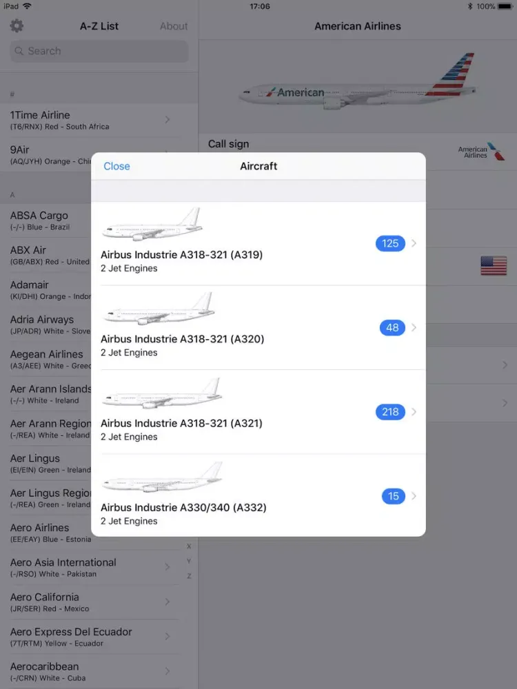 صور Airline Finder iPad 