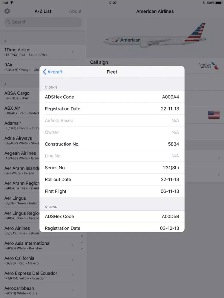 صور Airline Finder iPad 