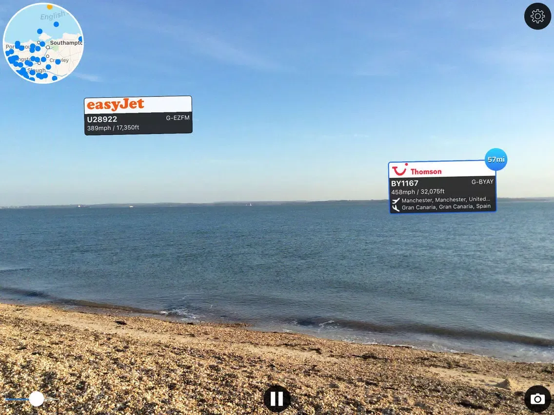 Capturas de pantalla de Plane Finder AR iPad 