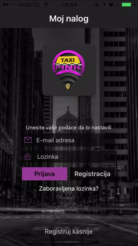 Zrzuty ekranu Taxi Pink Mostar