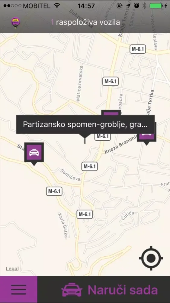 Zrzuty ekranu Taxi Pink Mostar