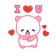 Pink Panda Stickers