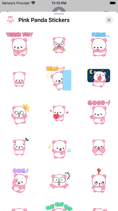 Pink Panda Stickers應用截圖