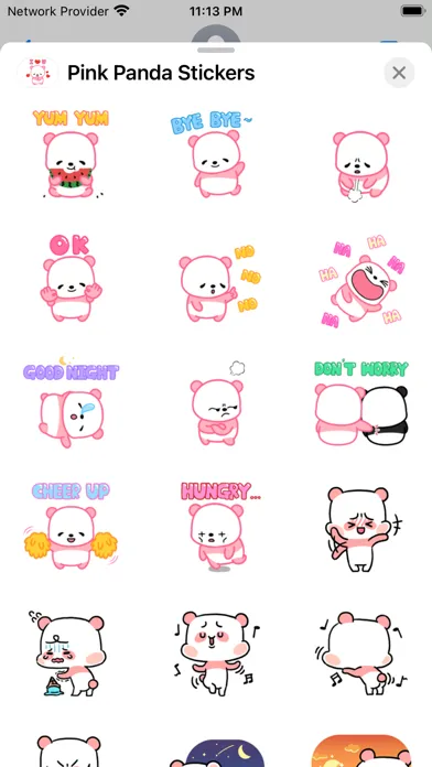 Pink Panda Stickers應用截圖