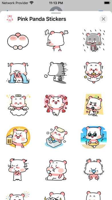 Pink Panda Stickers應用截圖