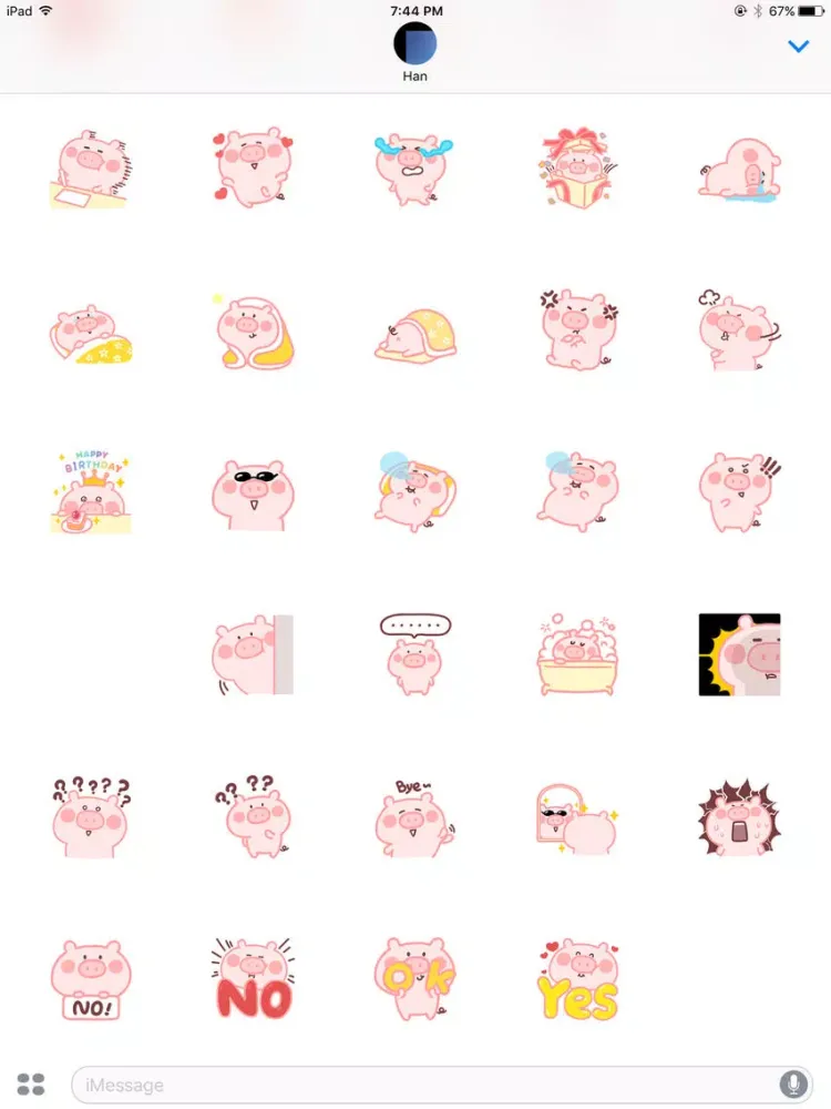 PinkPigmoji iPad 应用截图