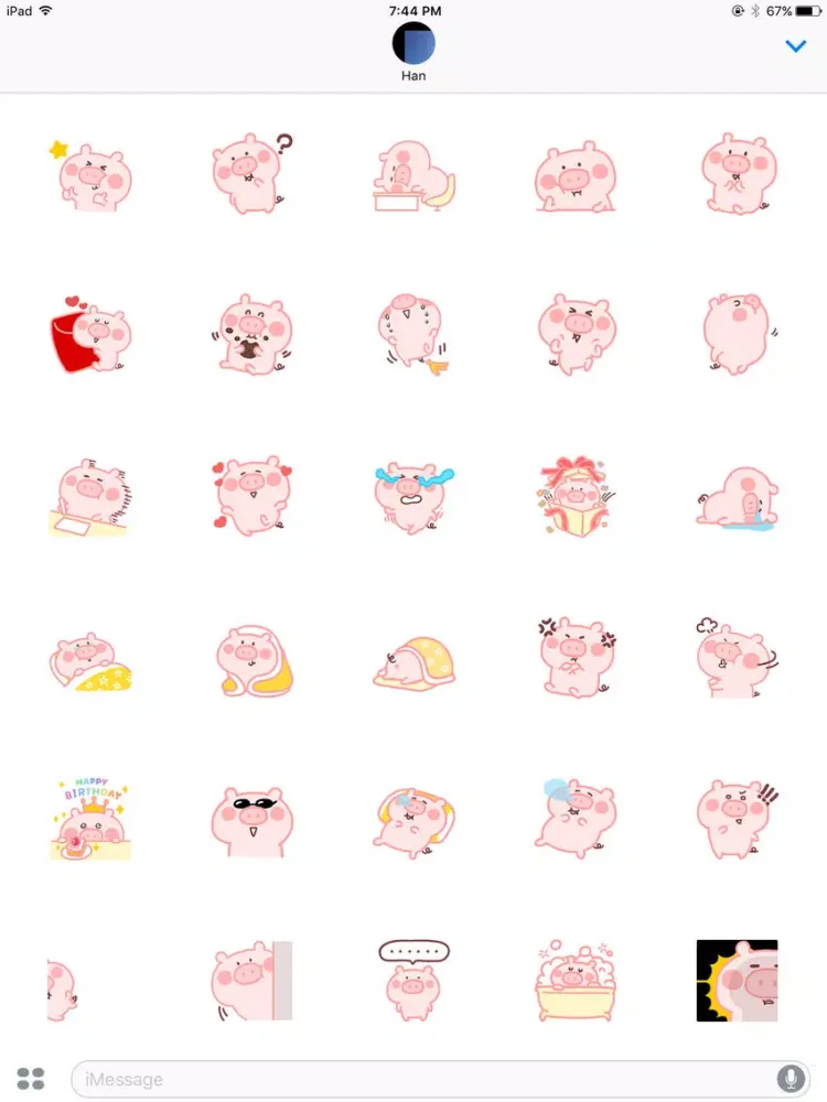 PinkPigmoji iPad 应用截图