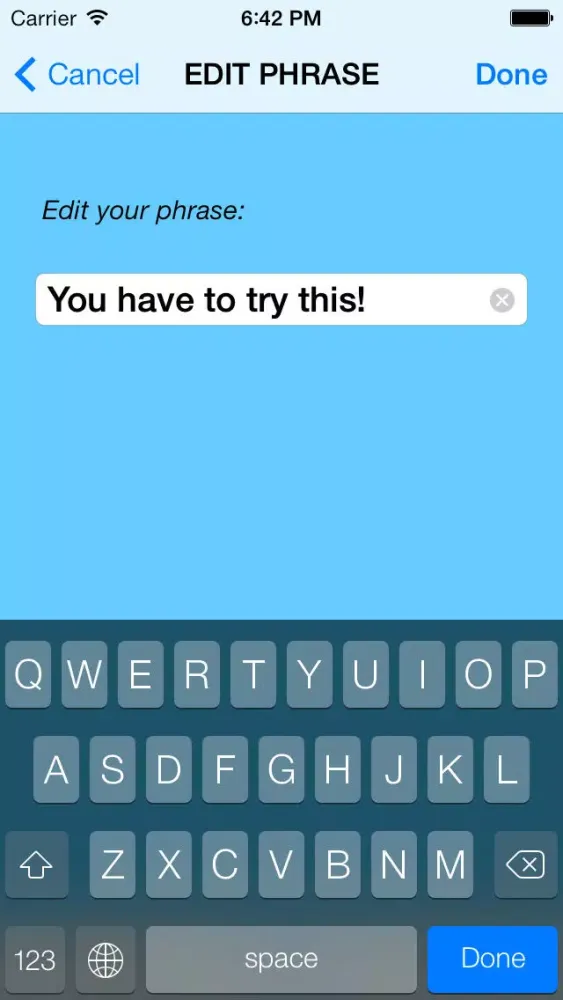 Capturas de tela do TALK! Speech Synthesizer for iOS