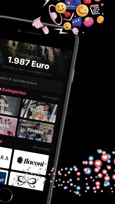 Capturas de tela do pinkthelink - Influencer App