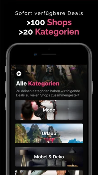 Capturas de tela do pinkthelink - Influencer App