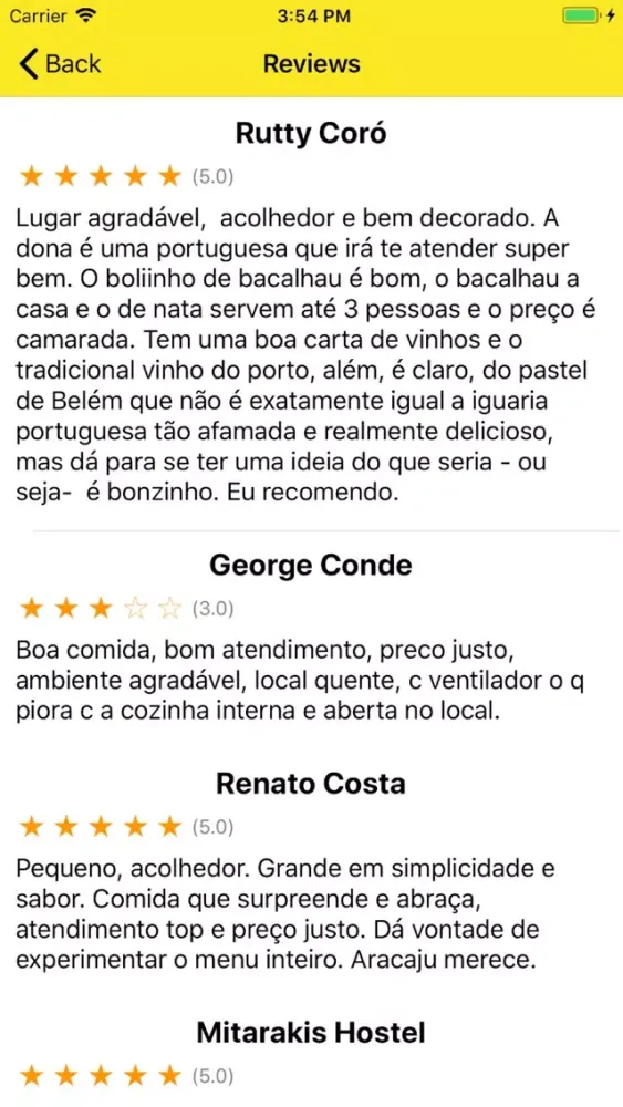 Capturas de tela do Travel Guide Brazil