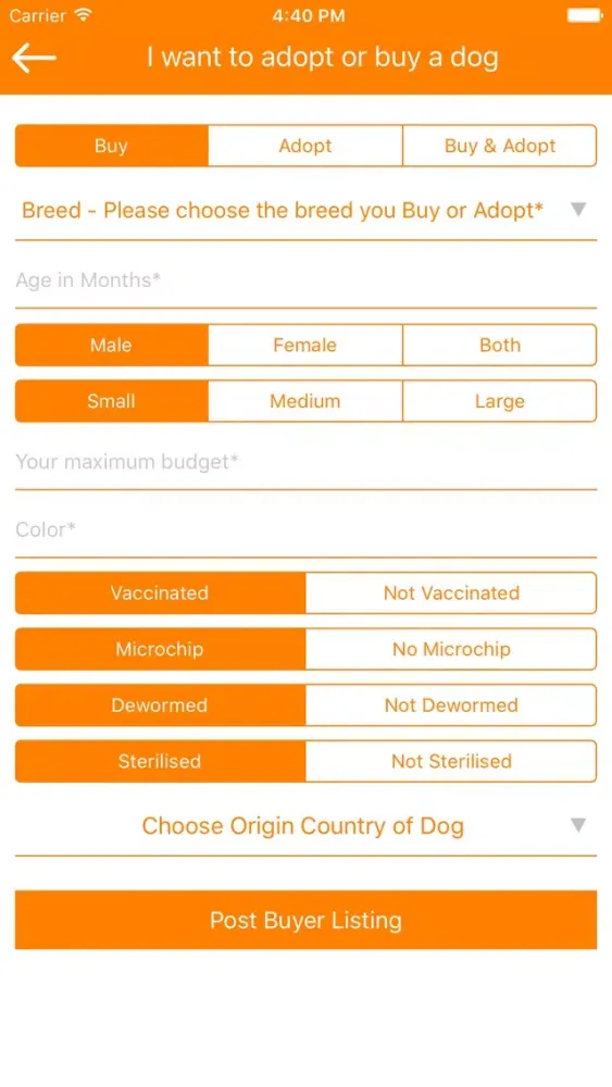 Capturas de pantalla de Adopt Buy Dogs Shop