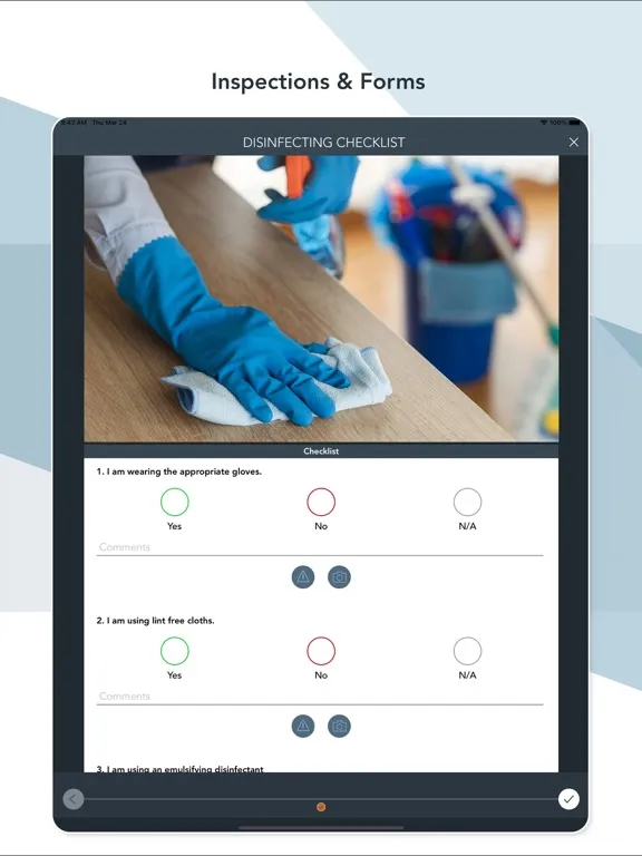 Ảnh chụp màn hình của PinPoint Workforce iPad 