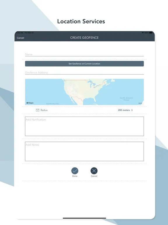 Ảnh chụp màn hình của PinPoint Workforce iPad 