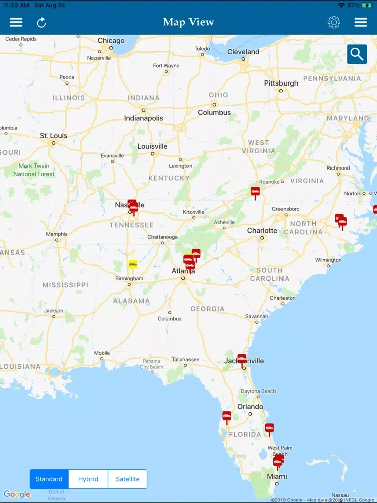 PinPoint Fleet Mobile iPad  Screenshots