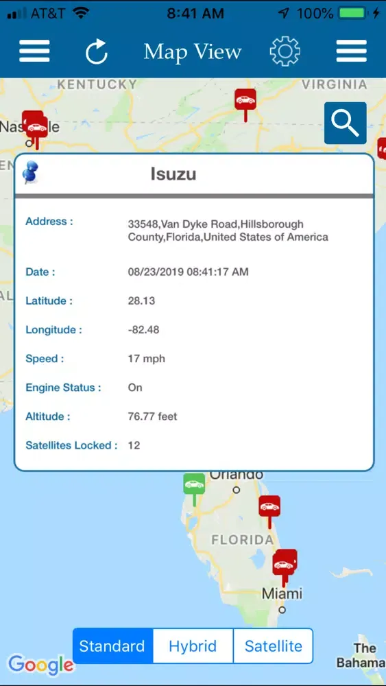PinPoint Fleet Mobile Screenshots