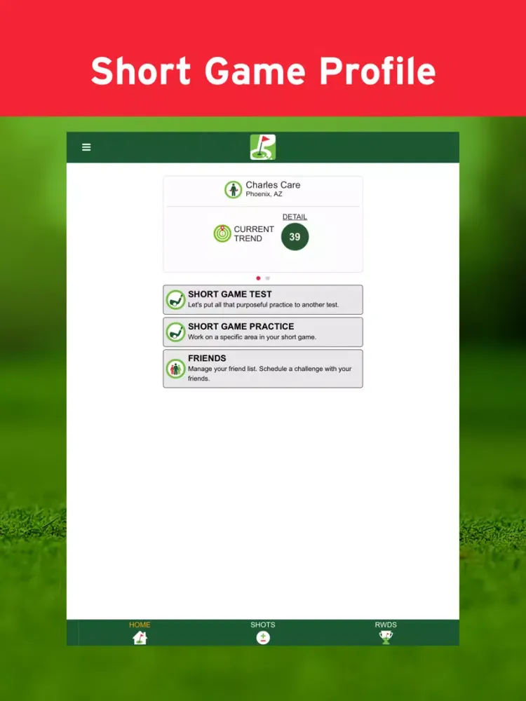 Capturas de tela do PinQuest Golf iPad 