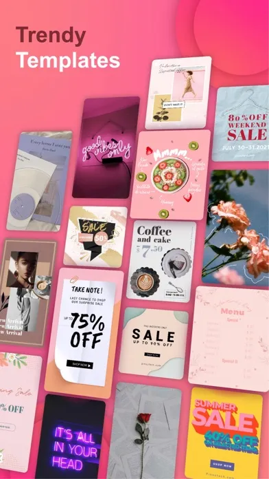 Capturas de tela do Poster & Flyer Maker by Pinso