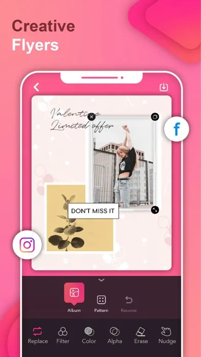 Capturas de tela do Poster & Flyer Maker by Pinso