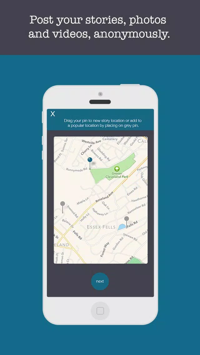 Capturas de pantalla de Pinstant - Anonymous Stories, Photos, and Videos Anywhere.