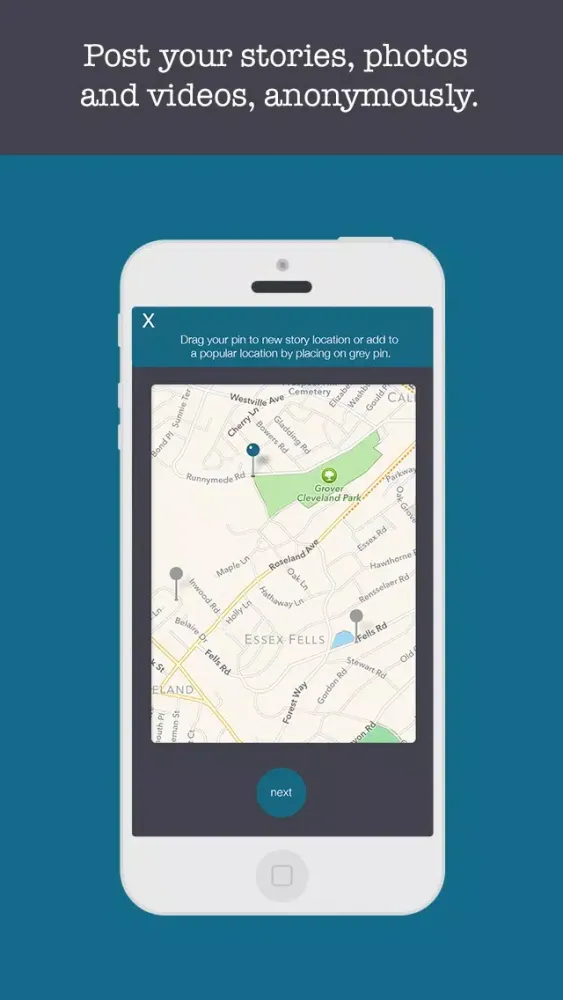 Capturas de pantalla de Pinstant - Anonymous Stories, Photos, and Videos Anywhere.
