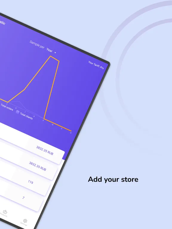 ภาพหน้าจอของ PrestaShop Mobile Admin iPad 