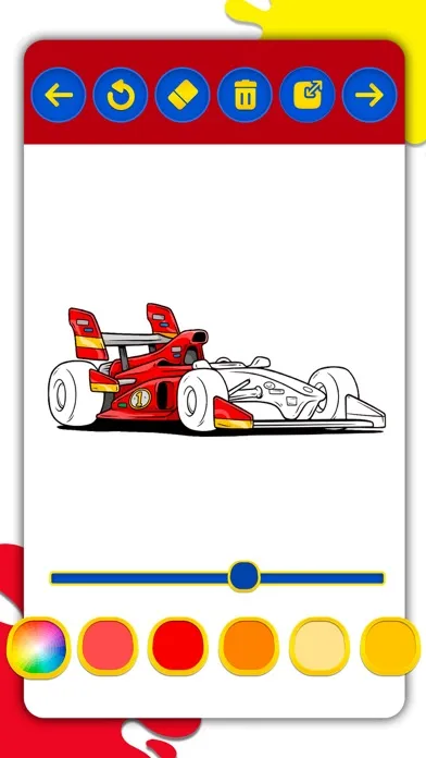 Tangkapan layar Cars Coloring Pages Collection