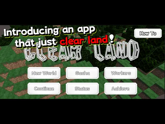 CLEAR LAND iPad  Screenshots