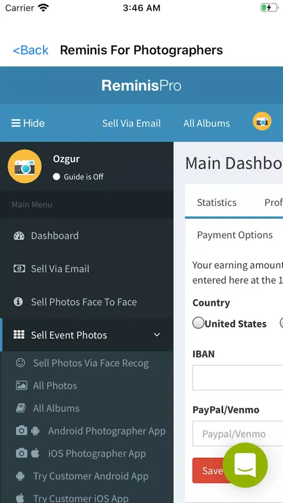 Reminis For Photographers Screenshots