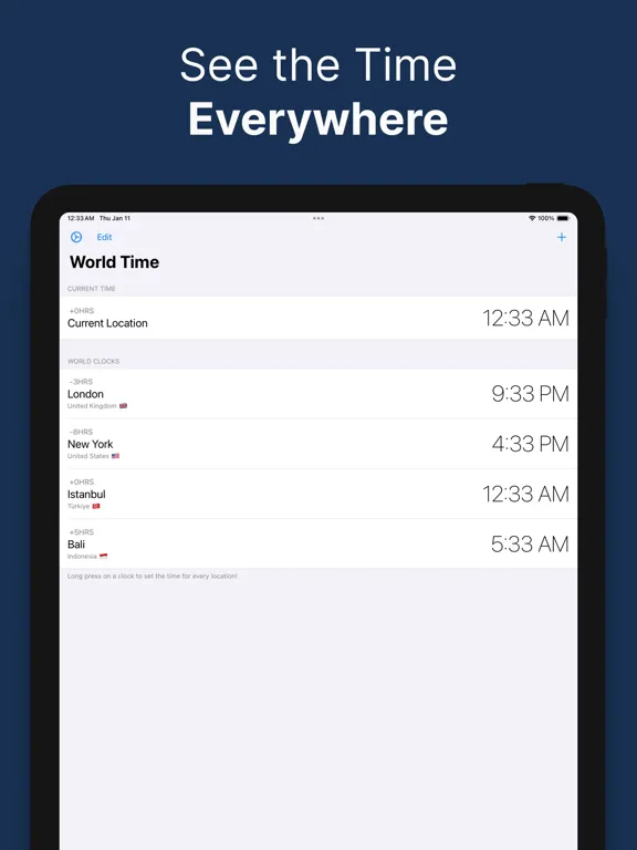 Скриншоты Better Clock: World Timezones iPad 