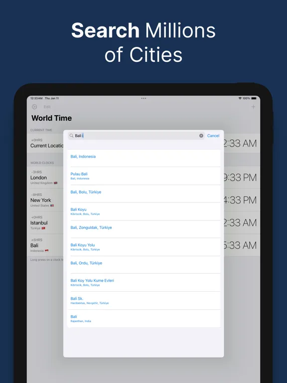 Скриншоты Better Clock: World Timezones iPad 