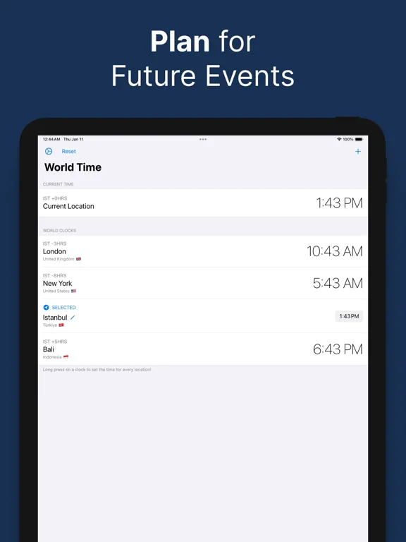 Скриншоты Better Clock: World Timezones iPad 