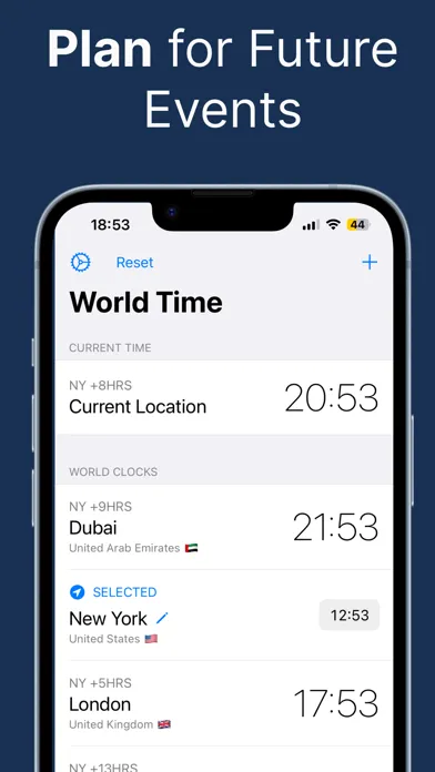 Скриншоты Better Clock: World Timezones