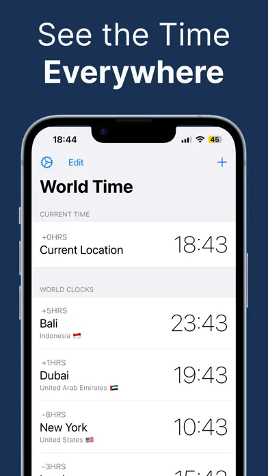 Скриншоты Better Clock: World Timezones